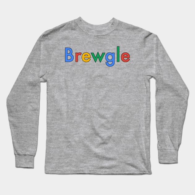 Brew Search Engine (Black Outline) Long Sleeve T-Shirt by PerzellBrewing